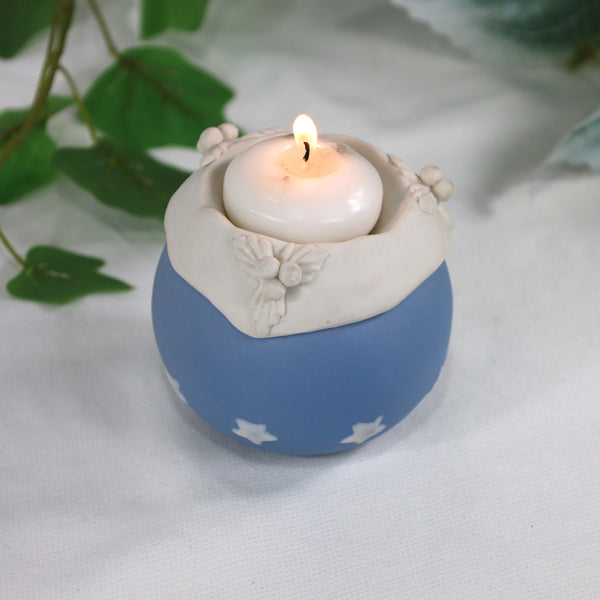 Pastel Tealight Candleholder (Blue)