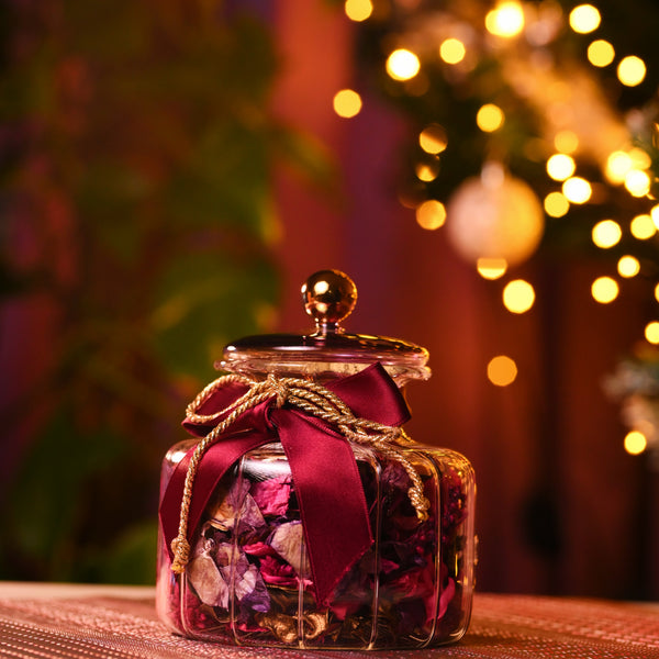 Handmade Christmas Candy Jar made in Italy.