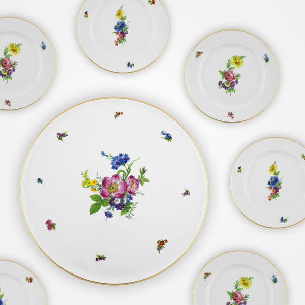 Floral Cake and Desert Plates