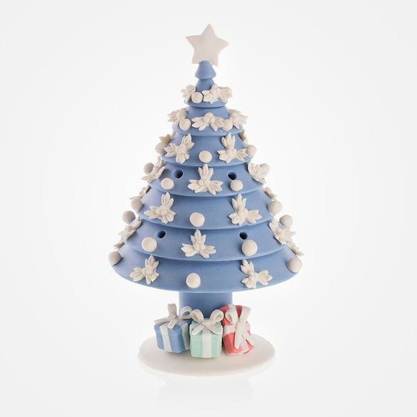 Handmade Blue Christmas Tree Perfume Diffuser made in Italy.