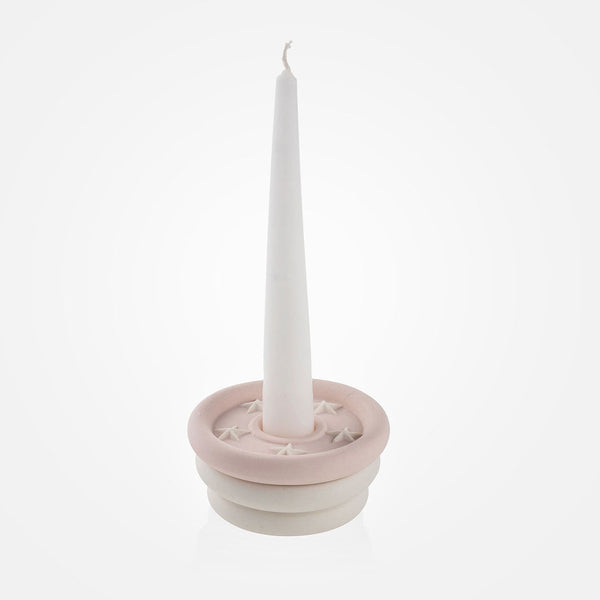 Pink Round  Candle Holder