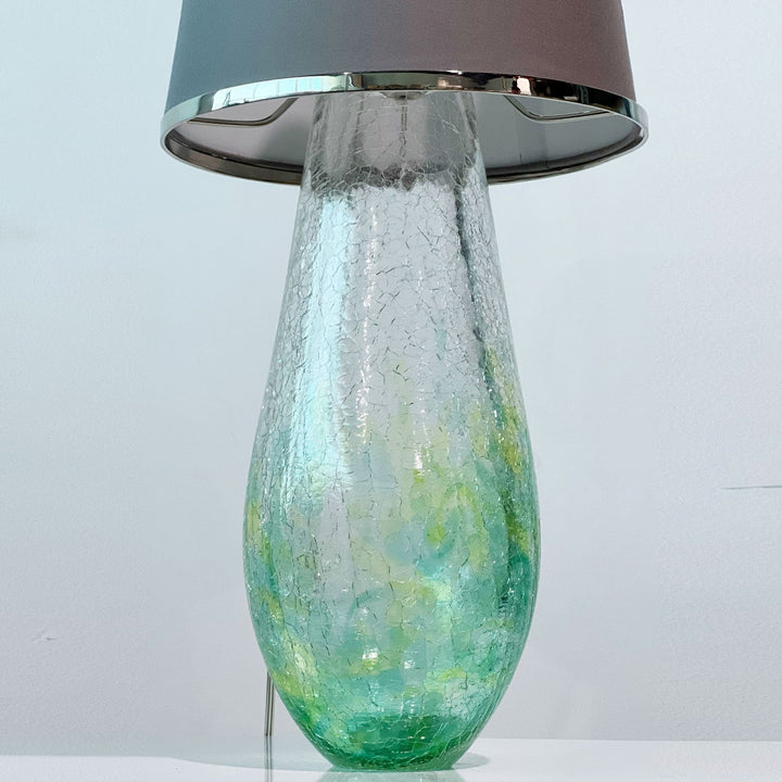 Green  Drop Cracked Lamp Online